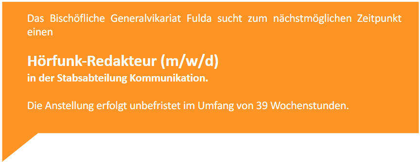 Hörfunk-Redakteur (m/w/d)